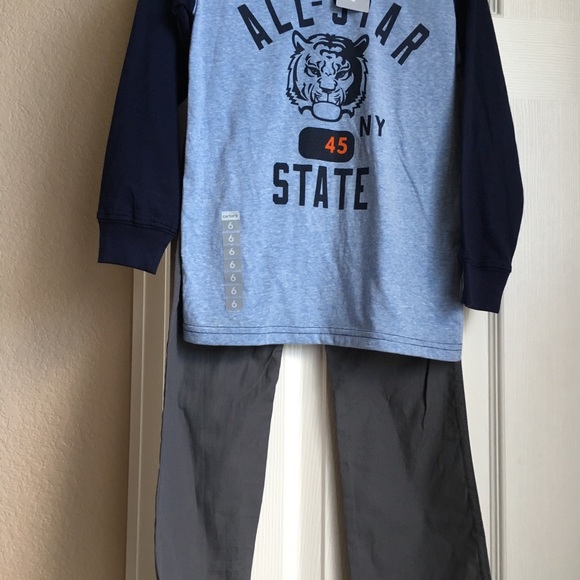 SZ5/6 BOYS BLUE, DEEP GRAY 2PC DURABL JOGGING SUIT - Picture 7 of 8